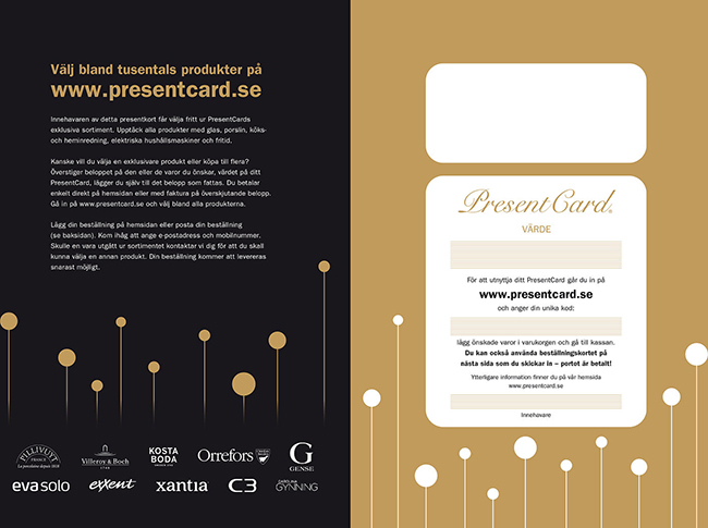 Välj bland tusentals produkter på www.presentcard.se