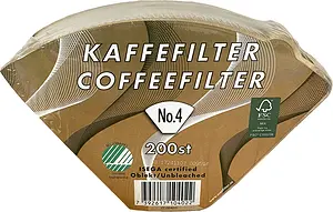 Kaffefilter 1x4 oblekt No. 4 NPA