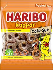 Nappar Cola Sur påse Haribo