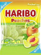 Peaches Sour påse Haribo