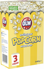 Popcorn Micropop Smörsmak 3-pack OLW