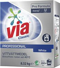 Tvättmedel Via White Professional