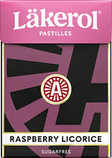 Läkerol Big Pack Raspberry Licorice sockerfri Ahlgrens