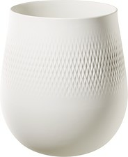 Vas L 20,5x20,5x22,5cm Collier Blanc Carre Villeroy & Boch
