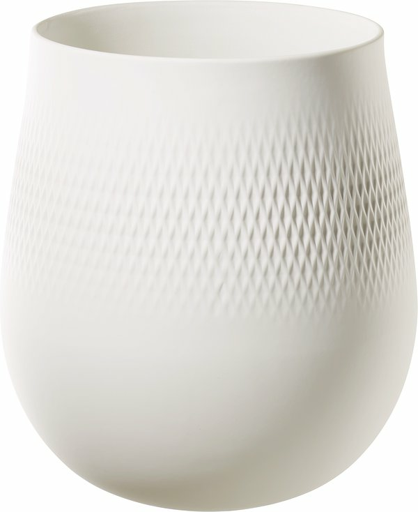Vas L 20,5x20,5x22,5cm Collier Blanc Carre Villeroy & Boch - bild 1