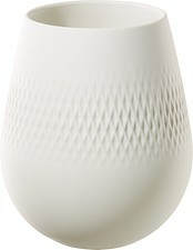 Vas Small 12,5x12,5x14 cm Collier Blanc CarreVilleroy & Boch
