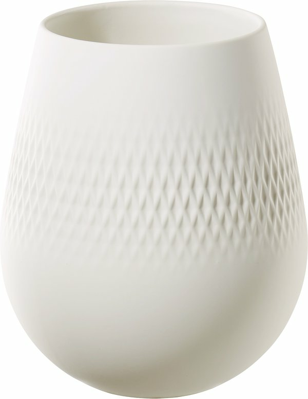 Vas Small 12,5x12,5x14 cm Collier Blanc CarreVilleroy & Boch - bild 1