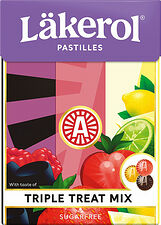 Läkerol Big Pack Triple Treat Mix sockerfri Ahlgrens