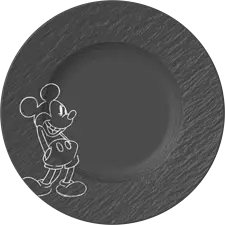 Tallrik flat 22 cm Manufacture Rock Mickey Mouse Villeroy &