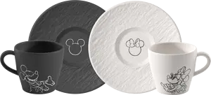 Kaffekopp & Fat Manufacture Rock Mickey Mouse  Villeroy & Bo