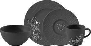 Frukostset 4-delar Manufacture Rock Mickey Mouse Villeroy &