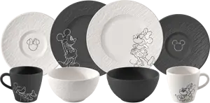 Frukostset 8-delar Manufacture Rock Mickey Mouse Villeroy &
