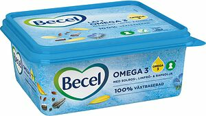 Lättmargarin Omega 3 100% Växtbaserad ask Becel