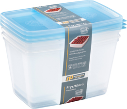 Frys/Micro 1,2 L 3-p Transparent Nordiska Plast