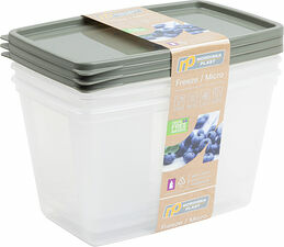 Frys/Micro 1,2 L 3-p Transparent Khaki Grön ECO Nordiska Pla