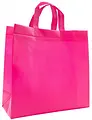 Bärkasse non-woven Cerise med handtag 250x100x310 mm