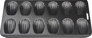 Classic madeleineform till 12 st svart 40 cm Patisse