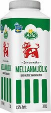 Mjölk Mellan 1,5% 3 dl Arla Ko®