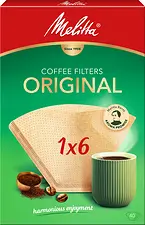 Kaffefilter 1x6 Oblekt Original Melitta