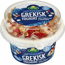 Mellanmål Mild Yoghurt Grekisk Müsli Kokos Jordgubb Arla Kök