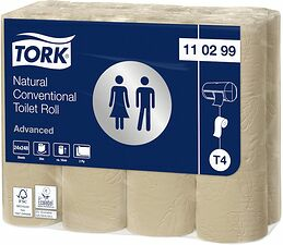 Tork Toalettpapper Natur Advanced 2-lager T4