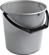Hink 10 L Silver Nordiska Plast