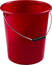 Hink 12 L Röd Nordiska Plast