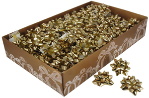 Presentrosett Guld metallic 35 mm