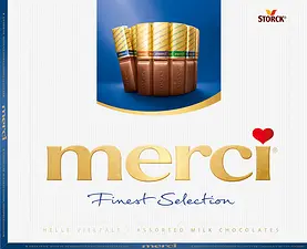 Merci Blå Mjökchoklad Chokladask 250 g