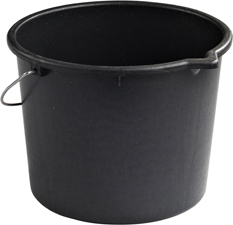 Murbrukshink 12 L med pip Svart Nordiska Plast