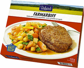 Farmarbiff tärnad potatis morot sås Dafgårds
