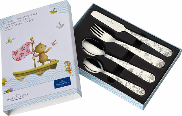 Bestickset 4 del Happy As A Bear Children Villeroy & Boch - bild 1