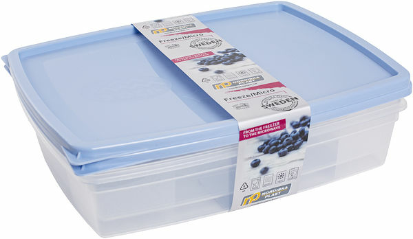 Frys/Micro 1,5 L 2-p Transparent Nordiska Plast - bild 1