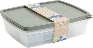 Frys/Micro 1,5 L 2-p Transparent Khaki Grön ECO Nordiska Pla