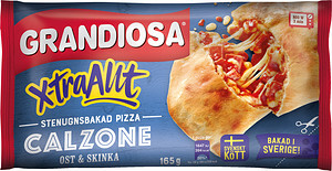 Pizza Calzone Ost & Skinka X-tra Allt Grandiosa