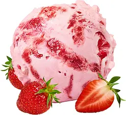 Jordgubb gräddglass SIA Glass