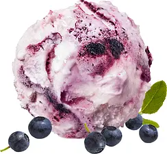 Blåbär gräddglass SIA Glass