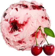 Körsbär gräddglass SIA Glass