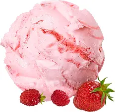 Smultron Jordgubb Laktosfri gräddglass SIA Glass