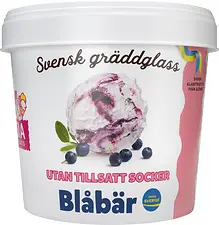 Bägare Blåbär Gräddglass UTS SIA Glass