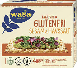 Wasa Glutenfri Laktosfri Sesam & Havssalt knäckebröd