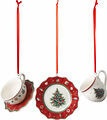 Toys Delight Decoration Orn. Tablew. set red 3 del Villeroy