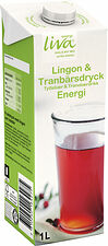 Lingon & Tranbärsdryck Liva Energi