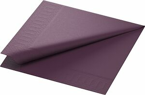 Servett 3 L plommon 40x40 cm Duni