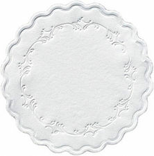 Drinkunderlägg rund 9 cm vit Duni