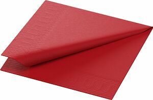 Servett 3 L röd 24x24 cm Duni