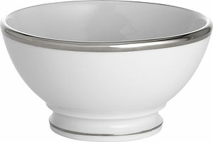 Bistro skål café au lait vit/silver 40 cl Pillivuyt