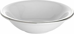 Bistro müsliskål vit/silver 17 cm Pillivuyt