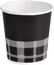Bägare Cafe Izza 12 cl svart/vit papper Duni