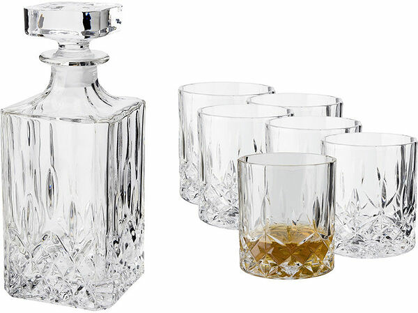 Vide Whiskey karaff 0,75 l 6 st glas 22 cl Dorre - bild 1